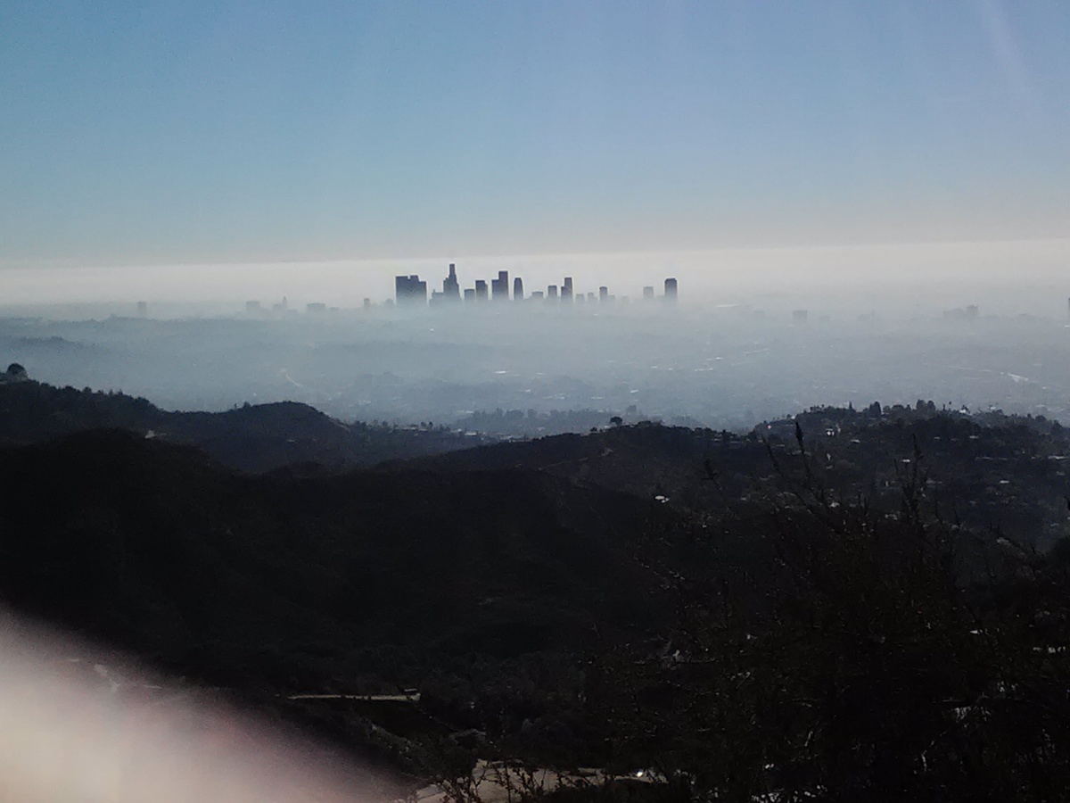 L.A from above the Hollywood sign